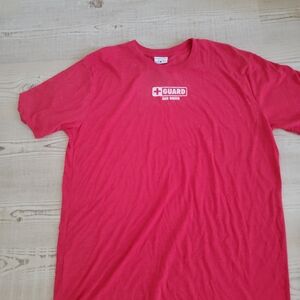NWOT Red Men's T-Shirt Guard San Diego XXL Casual Beach Outdoor Coastal Beach